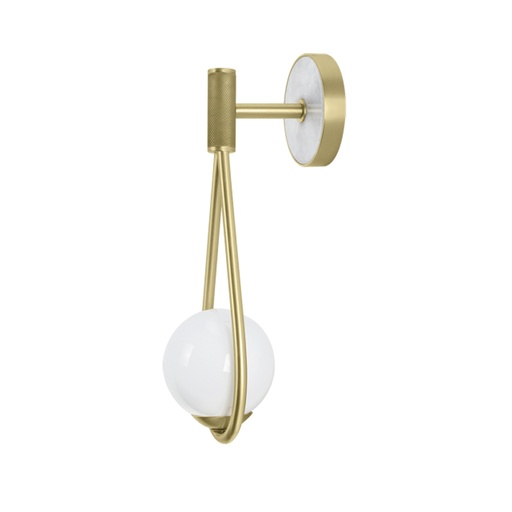 [181762 | YB-159] Aplique Pared 1L E27 D20Cm L70X30Cm Dorado+Milk