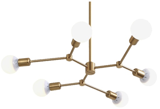 [181766 | YB-199-6L] Lamp. Colg. 6L E27 Brush