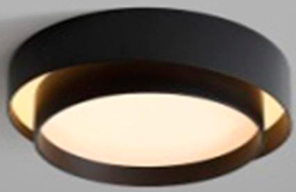 [181829 | GX2046-S] Lamp. Techo Led Redonda D40X14Cm Negro 24W 3K
