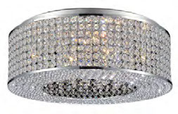 [191056 | NC3042C-6] Lamp. Techo Moderna Cristal 6G9 B/Redonda 41Cm C/F Incand.