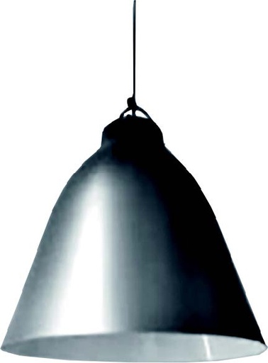 [200139 | T7645 CF] Lamp. Colg. 1L E27 Alum. 40X58Cm Coffe+Blanco