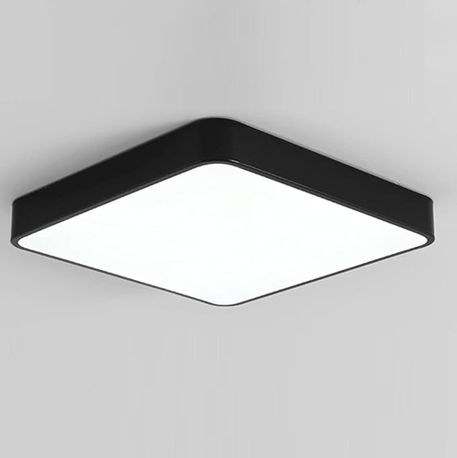 [200182 | SQ600-BK] Plafon Led Cuadrado Negro (L600xL600xH50)mm 60w 3cct 3k/4k/6k (85-265)v