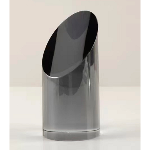 [350007 | AJM-7] Medio Cilindro De Cristal Plata