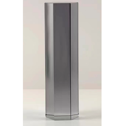 [350009 | AJM-9] Figura De Octagono De Cristal Alto Plata