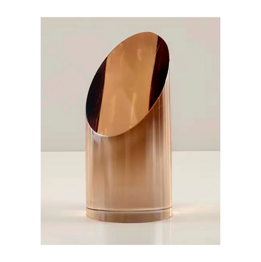 [350013 | AJM-13] Figura De Medio Cilindro De Cristal Ambar