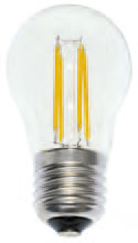 [430252 | E27-G45-4W-AMB-DIM] Foco Led T/Bola G45 E27 4W 3K Ambar Dimerizable 110-130V (D45Mm)