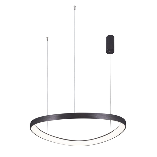 [183444 | LLU-L3157-P65 BK] Lamp. Colg. Led Aro T/Oval. Negro 60W 3Cct 3K/ 4K/ 6K 100-240V (D650X1500Mm)