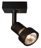 [032321] Spot Techo 1L Gu10 Aluminio Negro (100X80X25Mm)
