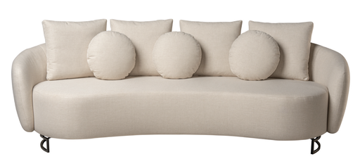 [169850] SOFA FILIPPO 2.40 tela G36 jaspes caramelo-taupe-beige