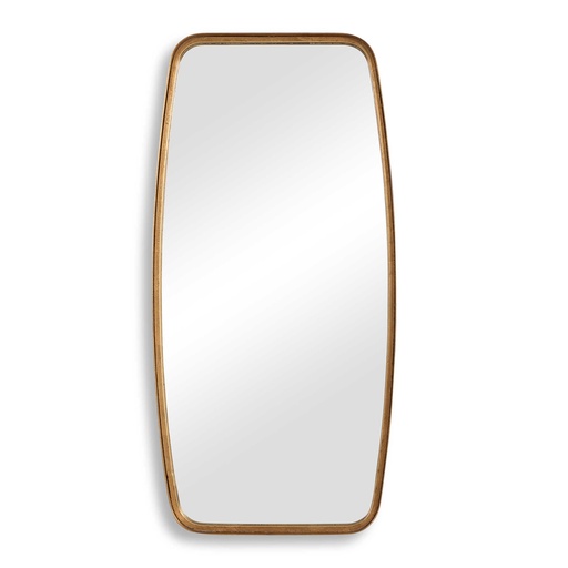 [151260 | W00515] ESPEJO RECTANGULAR DE METAL DORADO 51x102cm