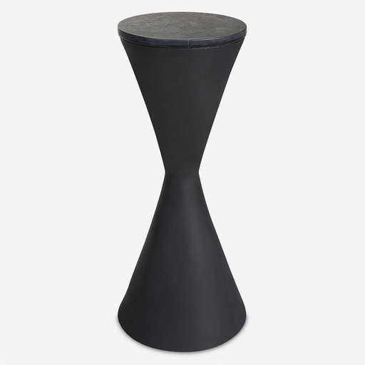 [151272 | 22889] MESA ESQUINERA TIPO MARMOL NEGRO