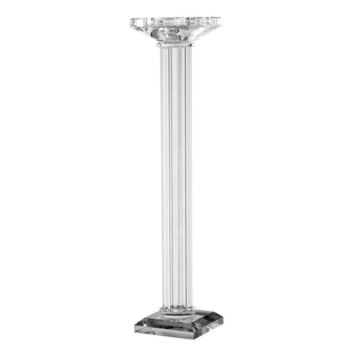 [151312 | DT75583] CANDELABRO DE CRISTAL TIPO COLUMNA PEQUEÑO