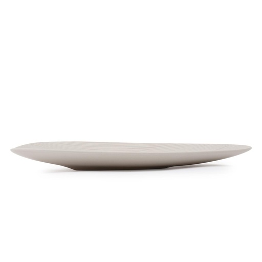 [151386 | 88049] PLATO DE CERAMICA ASIMETRICO BLANCO MATE