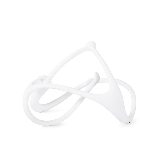 [151404 | 12337] EESCULTURA DE METAL ABSTRACTA BLANCA