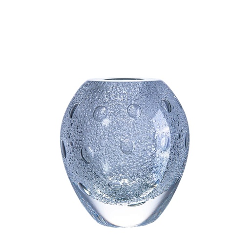 [151352 | 33018] FLORERO DE VIDRIO CLEAR CON TEXTURA GRANDE