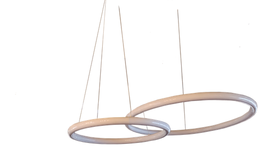 [182420 | ACR-40-600] LAMP. COLG. 1L ANILLO LUZ T/NEON SILICON 3K (D600MM)