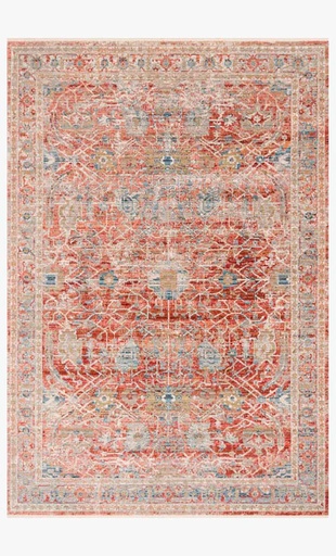 [154212 | 47041] ALFOMBRA CLAIRE (1.60X2.36)M ROJO/MARFIL