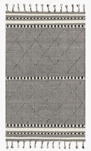 [154230 | 52897] ALFOMBRA SAWYER (2.23X2.89)M NEGRO/BEIGE