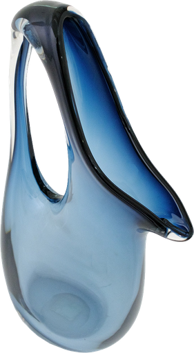 [151735 | 49-715] Jarra de vidrio moderna azul pequena