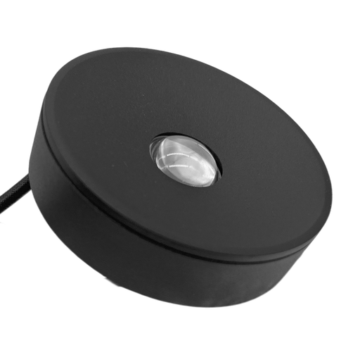 [010496 | Cabinet A7W-BK 3K] O. Dragon Led Sob. Red. Alum. Negro 7w 3k 700lm (110-130)v (D80xL19)mm IP20