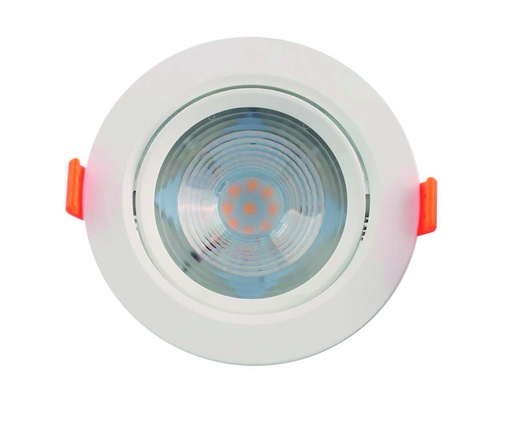 [010573 | 02DL-AP3-R5W-6000K NEGRO] O.B. Led Movil Red. Negro 5W 6K 100-240Vac (D90x42mm)