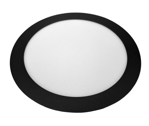 [010623 | 02PAL-STR-R18W 6K NEGRO] Panel Led Emp. Red. Negro 18w 6k 65-70lm(100-240)v (D220x19)mm Ip20