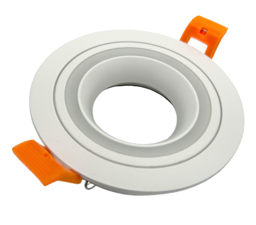 [010156] O.b. GU10 Redonde Movil C/Anillo Acrilico Blanco D90mm