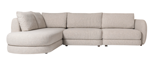 [169898] Sofa REFUGIO 2.70M SHESLON DERECHO TELA A107 Taupe
