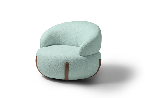 [169907] POLTRONA kAVA GIRATORIA TELA G 37 MARMOLEADO MENTA VERDE